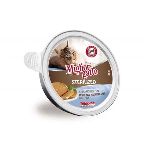 Morando MigliorGatto Sterilized - консерви Морандо з рибкою для стерилізованих кішок