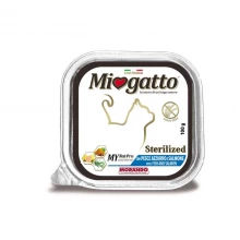 Morando Miogatto Sterilized - консервы Морандо с лососем для стерилизованных кошек