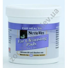 Nutri-Vet - вологі серветки Нутрі-Вет Чисті вуха для гігієни вух кішок