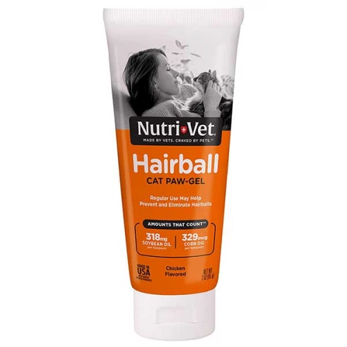 Nutri-Vet Hairball Paw-Gel - гель Нутри-Вет выведение шерсти для кошек