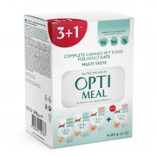 OptiMeal №4 - акційний набір консервів 3+1 ОптиМіл №4 для кішок