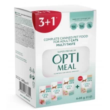 OptiMeal №3 - акционный набор консервов 3+1 ОптиМил №3 для кошек