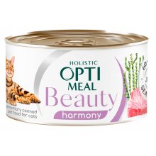 OptiMeal Cat Beauty Harmony - консервы ОптиМил с тунцом и морскими водорослями в желе для кошек