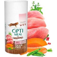 OptiMeal For Carnivores - беззерновий корм ОптиМіл з індичкою та овочами для кішок