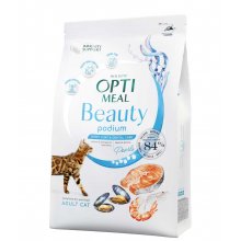 OptiMeal Cat Beauty Podium - корм ОптиМил блестящая шерсть и уход за зубами для кошек