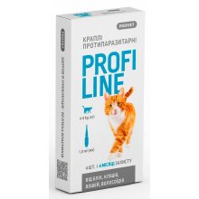 ProVet ProfiLine - краплі ПроВет ПрофіЛайн від бліх та кліщів для котів вагою від 4 кг до 8 кг