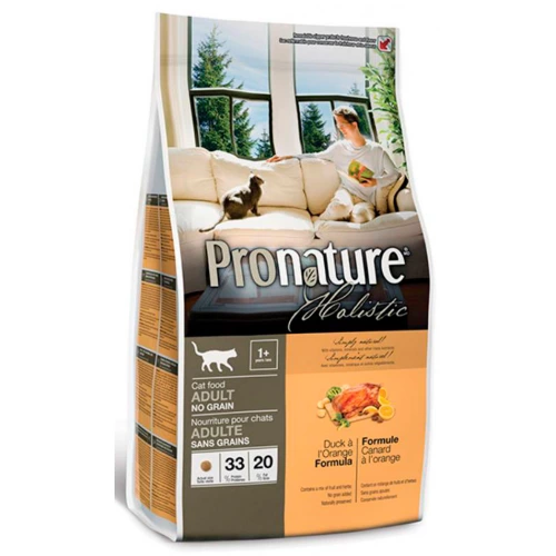 Pronature Holistic - корм Пронатюр Холістик для кішок, з качкою і апельсинами