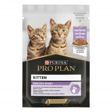 Purina Pro Plan Kitten - консервы Пурина Про План с индейкой в соусе для котят, пауч
