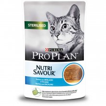Purina Pro Plan Sterilised - консерви Пуріна Про План шматочки в паштеті з тріскою для кішок, пауч