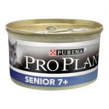 Purina Pro Plan Senior 7+ - паштет Пурина Про План с тунцом для пожилых кошек, банка