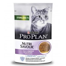 Purina Pro Plan Sterilized 7+ - консерви Пуріна Про План паштет з індичкою для літніх кішок, пауч