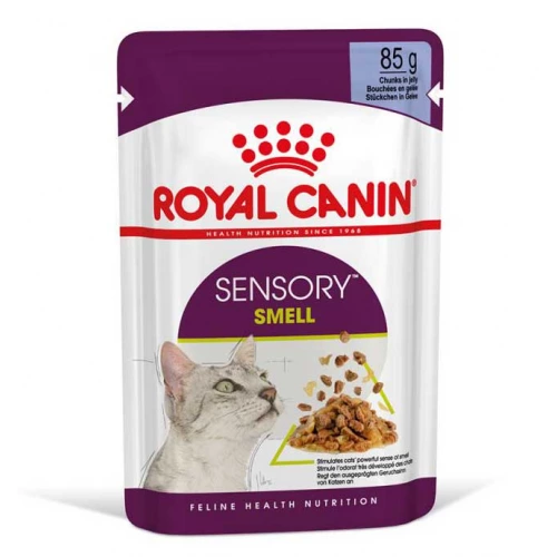 Royal Canin Sensory Smell Jelle - корм Роял Канин кусочки в желе для кошек привередливых к аромату