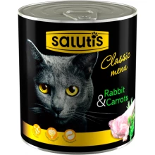 Salutis Classic Menu - консервы Салютис Мясной рацион с кроликом для кошек