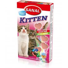 Sanal Kitten - витаминизированные таблетки с лососем для котят