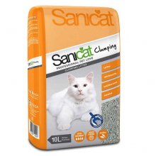 Sanicat Злипання - грудкуючий наповнювач Санікет Клумпен для котячого туалету на основі бентоніту