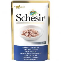 Schesir Tuna Seabass - корм Шезир, тунец с окунем, пауч