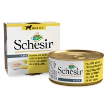 Schesir Chicken PIneapple - консервы Шезир курица с ананасом для собак