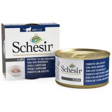 Schesir Tuna Whitebait - консервы Шезир тунец с мальками анчоусов для кошек, банка