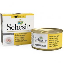 Schesir Cat Tuna Surimi - консервы Шезир тунец с сурими для кошек, банка
