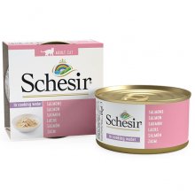 Schesir Salmon Natural Style - корм Шезир лосось в собственном соку для кошек, банка