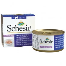 Schesir Tuna Whitebait Rice - консервы Шезир тунец с анчоусами и рисом для кошек, банка