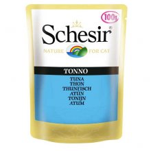 Schesir Tuna - консервы Шезир с тунцом и рисом для кошек, пауч