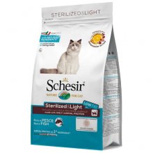 Schesir Cat Adult Sterilized Light Fish - сухой корм Шезир с рыбой для стерилизованных кошек