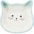Trixie - керамічна миска Тріксі у формі котячої голови білий - синій