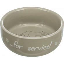 Trixie Ceramic Bowl For Service - керамічна миска з малюнком у сірому кольорі Тріксі для кішок