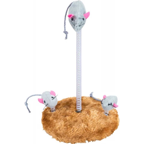 Trixie - іграшка Тріксі родина мишей на пружині та підставці