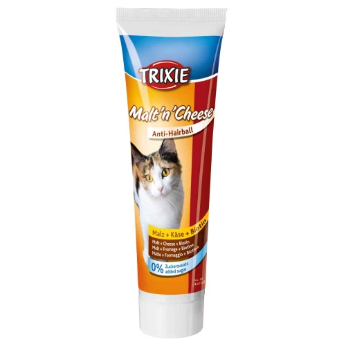 Trixie Malt'n Cheese - паста Тріксі для виведення шерсті у кішок