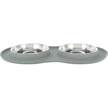 Trixie Bowl Set - двойная миска на подставке Трикси для собак и кошек