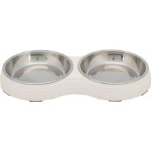 Trixie Bowl Set Steel - двойная миска Трикси металлическая на подставке для кошек и собак