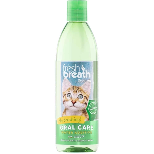 TropiClean Fresh Breath - добавка в воду Тропиклин Свежее дыхание для кошек