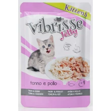 Vibrisse Jelly Kittens - консервы Вибриссе тунец и курица в желе для котят