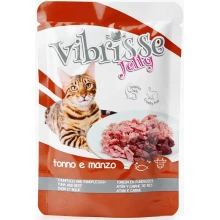 Vibrisse Jelly - консервы Вибриссе тунец и говядина в желе для кошек