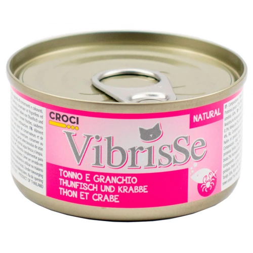 Vibrisse - консервы Вибриссе тунец и краб для кошек