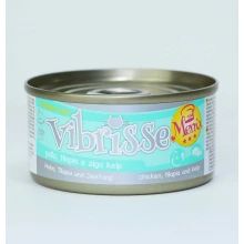 Vibrisse Menu - консерви Вібріс курка з тиляпією в соусі з водоростей