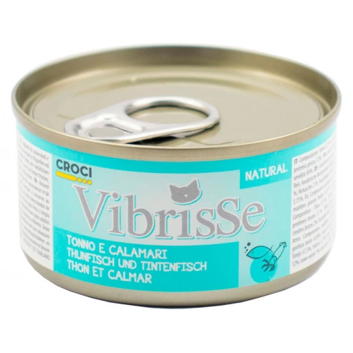Vibrisse - консервы Вибриссе тунец и кальмар для кошек