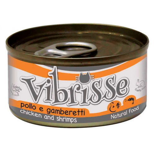 Vibrisse - консервы Вибриссе курица и креветки для кошек