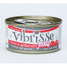Vibrisse Jelly - консервы Вибриссе тунец и креветки в желе для кошек