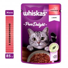 Whiskas Pure Delight - корм Вискас говядина в желе