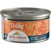 Almo Nature Daily Menu Cat - консервы Альмо Натюр кусочки с форелью для кошек