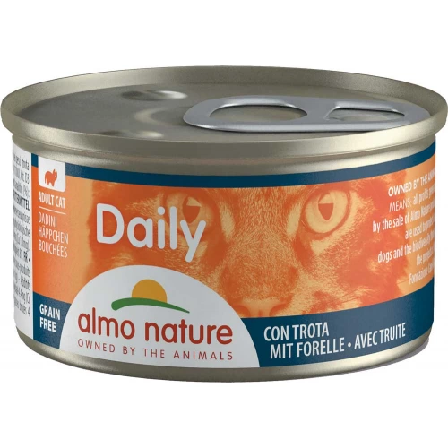Almo Nature Daily Menu Cat - консерви Альмо Натюр шматочки з фореллю для кішок