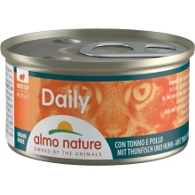 Almo Nature Daily Menu Cat - консервы Альмо Натюр мусс с тунцом и курицей для кошек