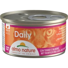 Almo Nature Daily Menu Cat - консерви Альмо Натюр мус з тунцем та лососем для кішок