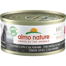 Almo Nature HFC Cat Jelly - консервы Альмо Натюр с тунцом и кальмарами в желе для кошек