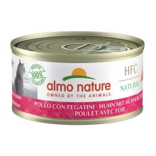 Almo Nature HFC Cat Natural - консерви Альмо Натюр з куркою та печінкою для кішок