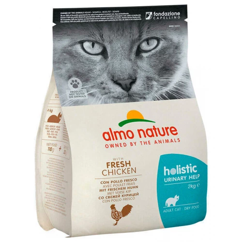 Almo Nature Holistic Cat Urinary - корм Альмо Натюр з куркою для профілактики СКХ у кішок