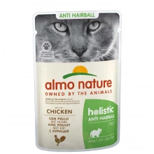 Almo Nature Holistic Anti Hairball - консерви Альмо Натюр з куркою для кішок, пауч